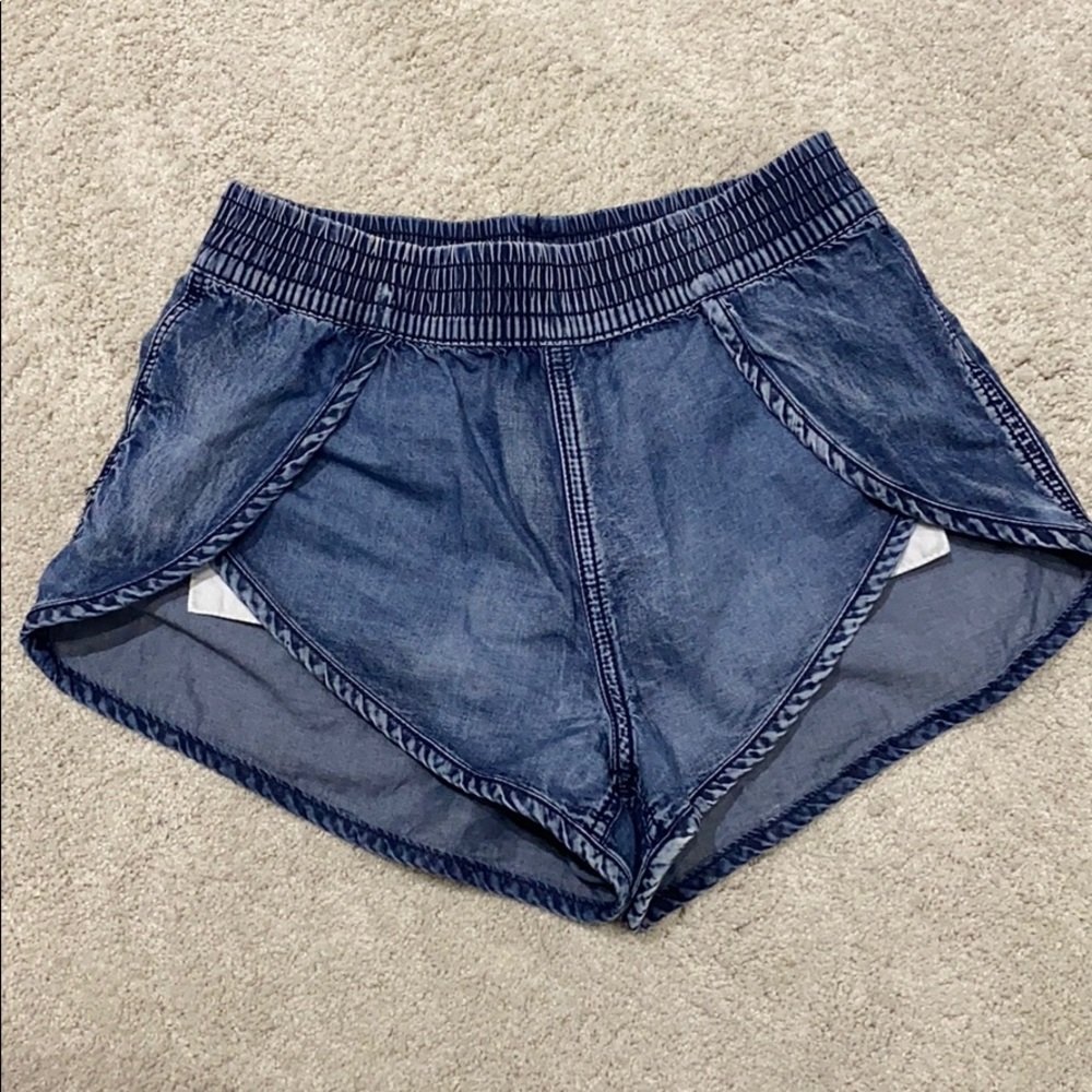 Jean stretch shorts